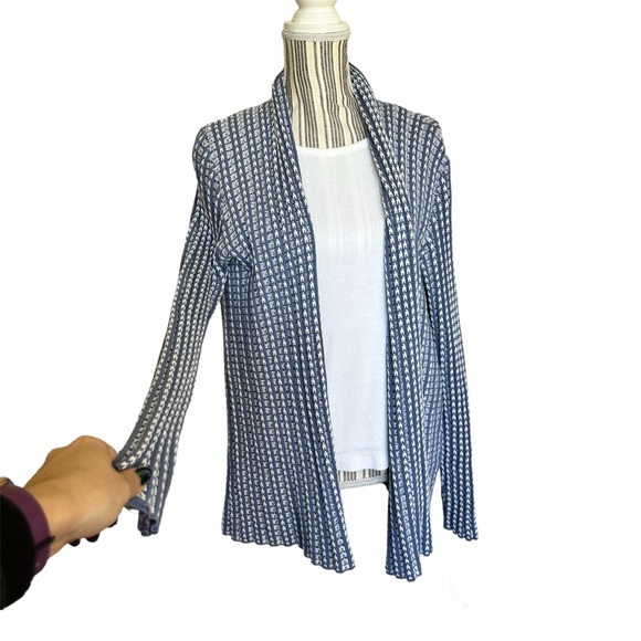 Kim Rogers Baby Blue Cozy Cardigan Stretch Sweater XL - Picture 2 of 3